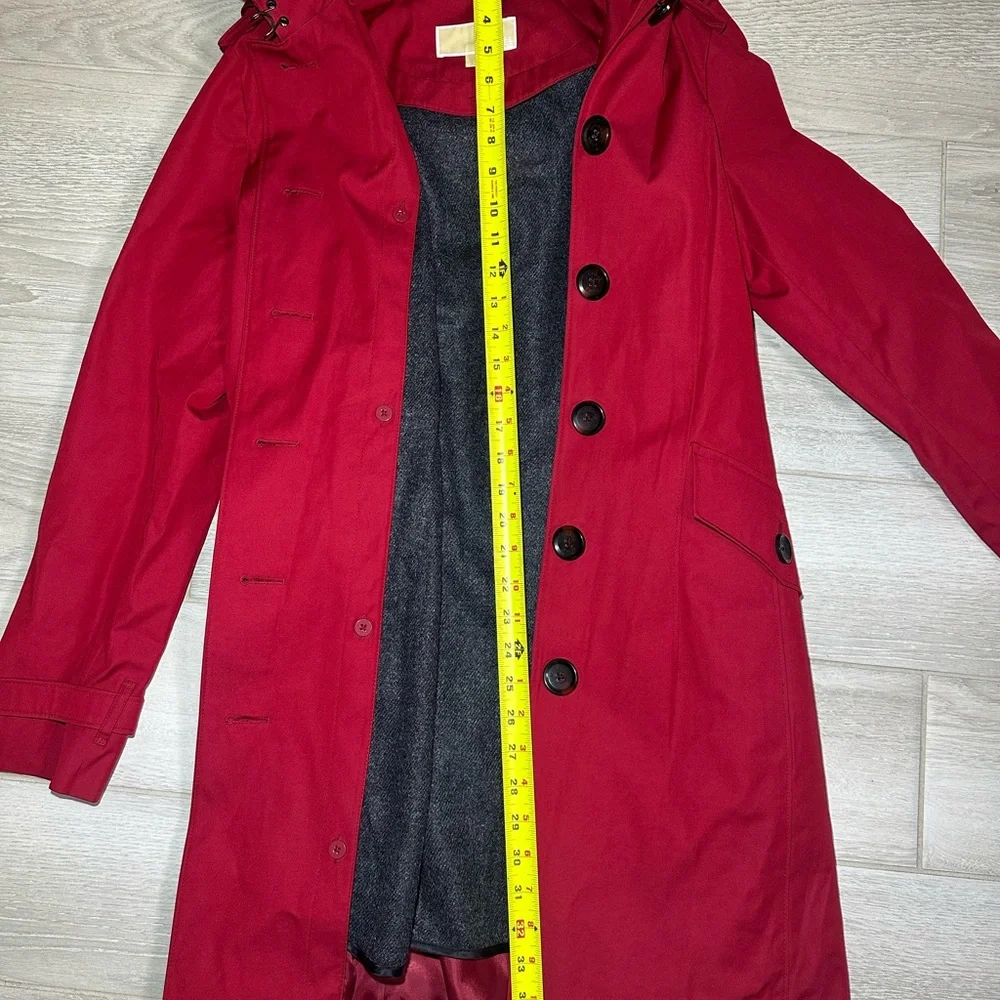 Michael kors Women's Red Button-Up Coat - Picture 6 of 13